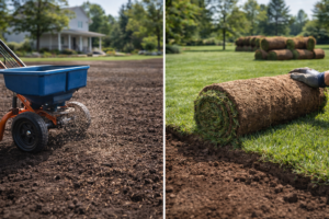 Zakładanie trawnika: siew czy rolka? Kompleksowy poradnik dla Warszawy, Grodziska Mazowieckiego i Białegostoku